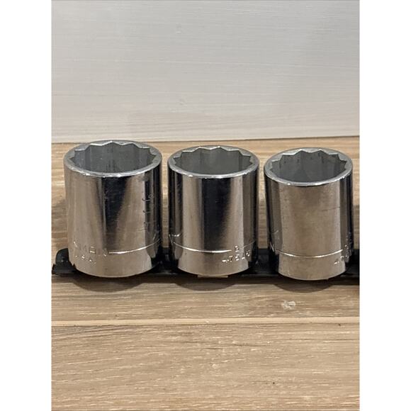Craftsman Sockets Set Of 10 / SAE / 1/2” Drive With Organizer Made In USA - Picture 11 of 14
